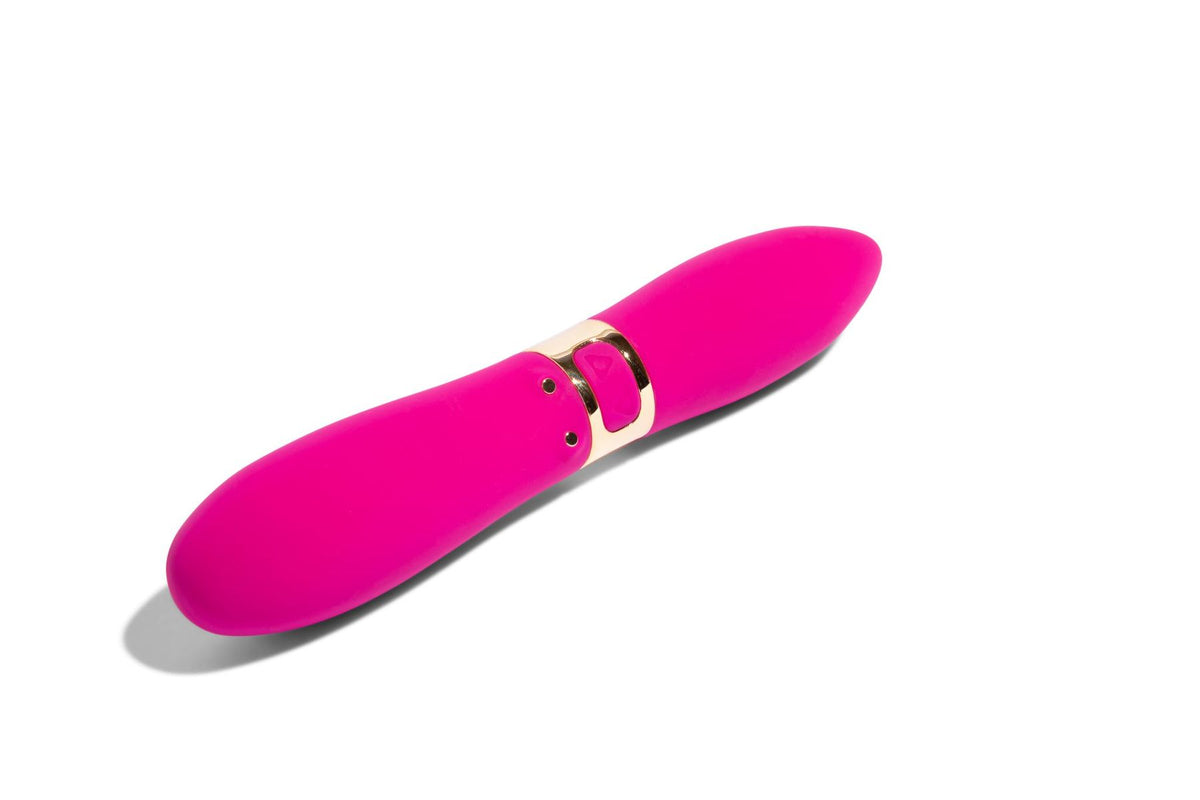 Nu Sensuelle Double Ended Deux Bullet Vibrator Magenta in vibrant pink with a sleek design for diverse sensations.