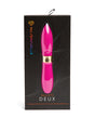 Nu Sensuelle Double Ended Deux Bullet Vibrator Magenta in sleek packaging for versatile pleasure.