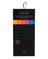 NU Sensuelle Tulip Magenta Multi-Play Vibrator packaging showcasing features and design details.