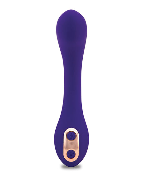 Nu Sensuelle Libi Flexible G-Spot Vibrator Deep Purple featuring ergonomic design and flexible shaft.