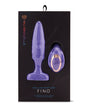 NU Sensuelle Fino Roller Motion Plug Ultra Violet packaging displaying the sleek, slender design and unique rolling-bead feature.