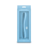 Obsessions Rhett Light Blue Warming G-Spot Vibrator packaging showcasing its sleek design and warming technology.