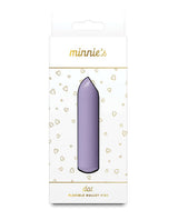 Minnies Dot Flexible Bullet Vibe Lilac in packaging with delicate heart design.