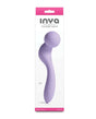 INYA Dual Ended Pleasure Wand Lavender packaging showcasing its sleek design and versatile features.