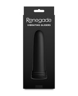 Renegade Vibrating Dilators Black packaging showcasing the sleek design of the vibrating dilator.