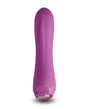 NS Novelties Charms Fern Ruby Clitoral Vibrator in vibrant purple with a glowing LED heart for pleasure.