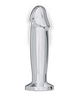 Ass-sation Remote Vibrating Metal Anal Ecstasy Silver with a smooth, shiny surface for pleasurable anal play.