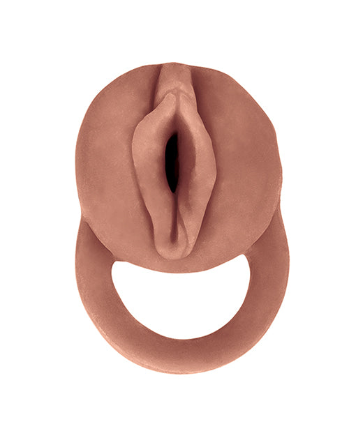 The Great Extender 2 in 1 9 inch Extender & Masturbator Brown, realistic design with detailed cock shape.