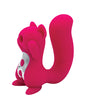 Natalie's Toy Box Screaming Squirrel Vibrator Hot Pink in playful design, featuring air pulse and vibration functions.