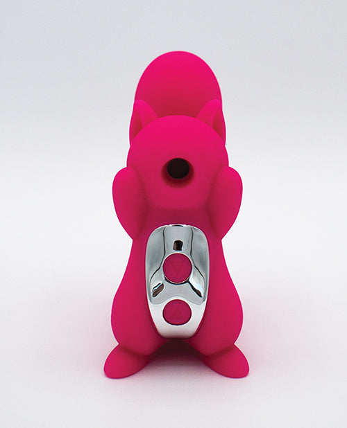 Natalie's Toy Box Screaming Squirrel Vibrator Hot Pink featuring a playful design and multi-function controls.