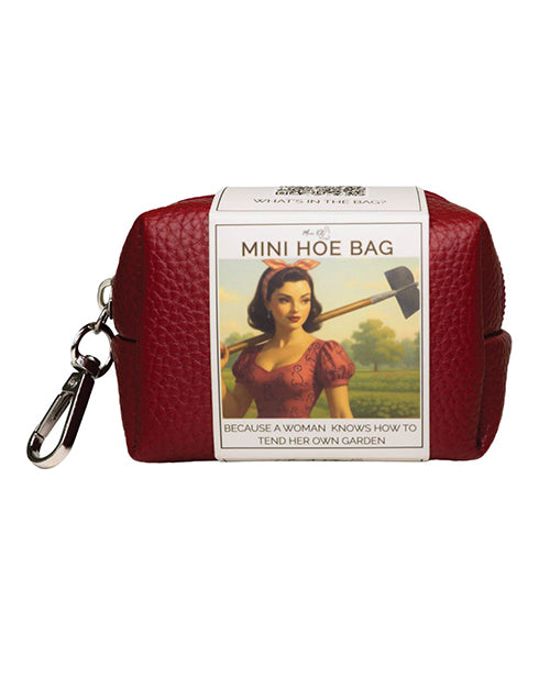 Natalie's Toy Box Mini Hoe Bag Kit Merlot, a stylish travel-sized toy bag for solo exploration or shared play.