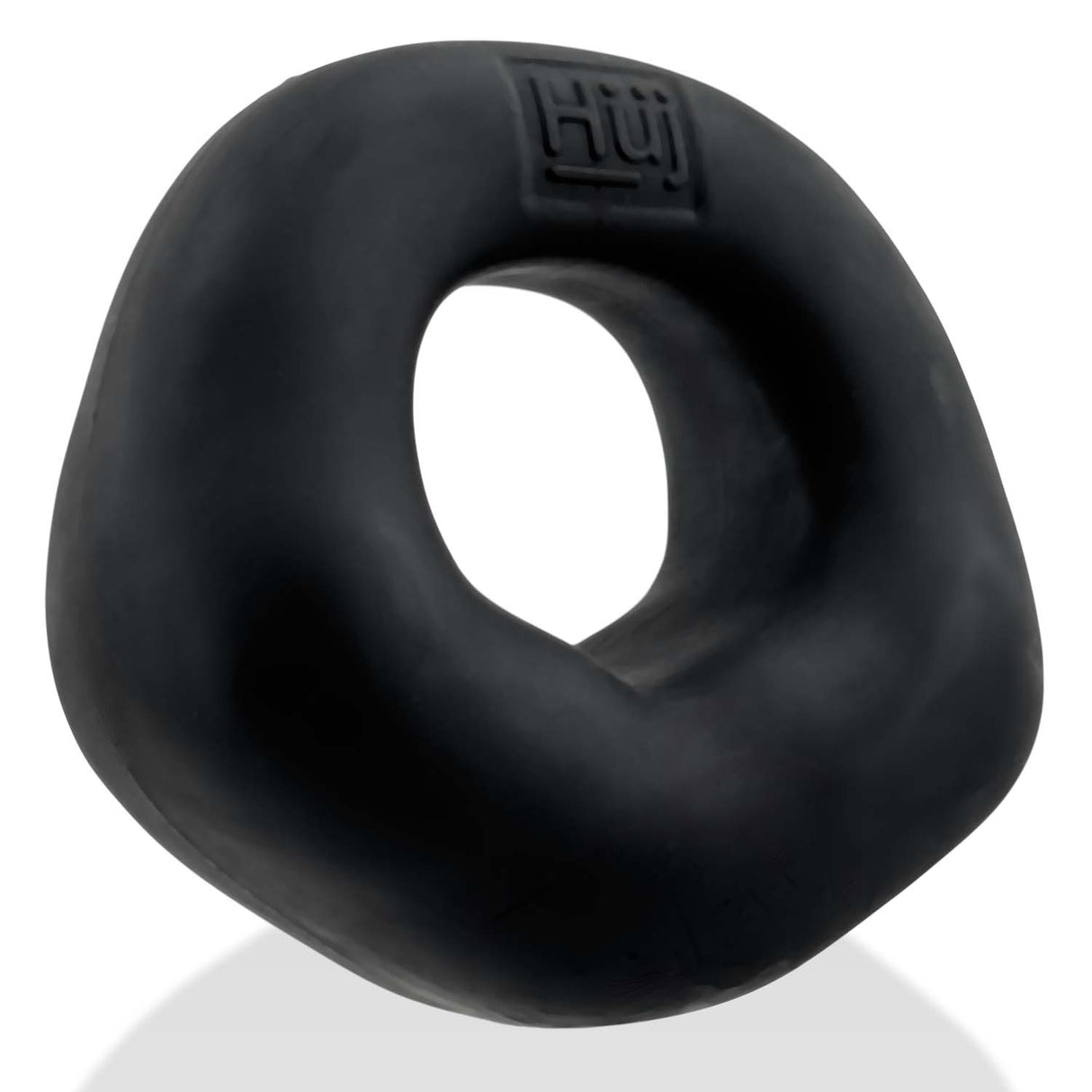 Oxballs Fit Bulge Hung-Style Cockring Black Fog, designed for comfort and support, with extra thick padding.