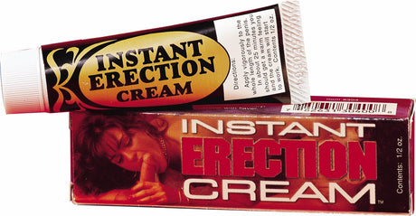 Nasstoys Instant Erection Cream 0.5 oz Tube packaging with a tube and box design for male enhancement.
