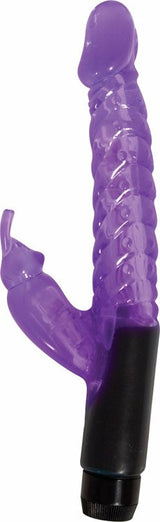 Nasstoys Jelly Mini Rabbit Vibro Wand Purple features a flexible design with dual vibrations for enhanced stimulation.