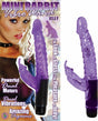 Nasstoys Jelly Mini Rabbit Vibro Wand Purple with dual motors and rabbit style stimulation for enhanced pleasure.