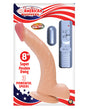 All American Whopper 8 inch With Balls Flesh - lifelike RealSkin dong with suction cup base and 3 powerful speeds.