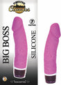 Timeless Classics Big Boss Pink Realistic Vibrator with 7 functions and silicone design for lifelike pleasure.