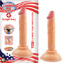 All American Mini Whoppers 4 inch Straight Dong Flesh on packaging with realistic design and flexible base for varied use.