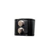 Ballgear Ball Stretcher Mini Black, compact stamina strap with silver snaps for comfortable ball stretching.