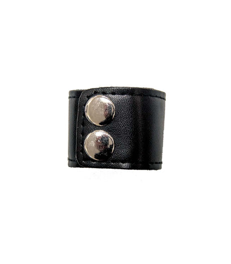 Ballgear Ball Stretcher Mini Black, compact stamina strap with silver snaps for comfortable ball stretching.