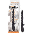 Nasstoys Vibrating Buttfuk Silicone Anal Wand Black in packaging with features highlighted.