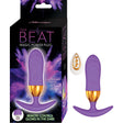 The Beat Magic Power Vibrating Anal Plug Purple with remote control packaging and device.