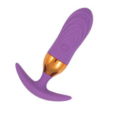 The Beat Magic Power Vibrating Anal Plug Purple with a smooth design and remote control features for ultimate pleasure.