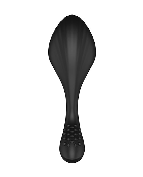 Nexus Bendz Remote Control Butt Plug Medium Black showcasing its sleek design and textured surface for enhanced pleasure.