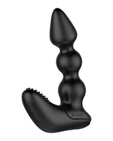 Nexus Bendz Bendable Prostate & Perineum Massager Black showcased with rippled design and dual-action features.
