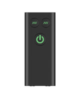 Image of the remote control for the Nexus Bendz Bendable Prostate & Perineum Massager Black with power and vibration buttons.