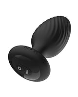 Nexus Tornado Rotating Vibrating Butt Plug Remote Black showing sleek design and control button.