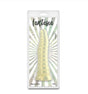 Fantasia Nymph 7.4 Inch Flexible Dildo Amber in packaging with shimmering finish and performance-driven shape.