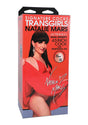 Signature Dolls Transgirl Natalie Mars Sex Doll Vanilla packaging featuring 4.5-inch dual density cock with penetrable ass.