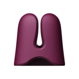 ZALO Nave Vibrating Nipple Clamps in Velvet Purple with EasyClamp technology for enhanced nipple play and powerful vibration