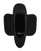 GoGasm Panty Vibrator Black with magnetic wings for secure fit and clitoral stimulation.