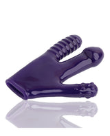 Oxballs Claw Fisting Dildo Glove Eggplant in a vibrant purple color, designed for ultimate exploration and pleasure.