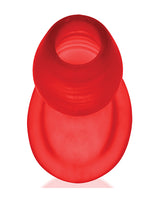 Oxballs Glowhole 2 Hollow LED Buttplug Large Red Morph showcasing its unique design and vibrant red color.