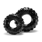 Trucket 2 pc Cockring Set Night featuring two black versatile wear rings from Oxballs.