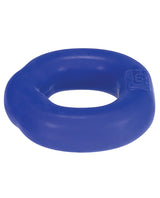 Hunkyjunk Fit Ergo Silicone Cock Ring Cobalt in blue, designed for comfort and firmness during wear.