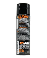 Oxballs OXLube Thick Silicone Lubricant 8.5 oz bottle showing silicone ingredients and usage instructions.