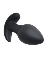 Playboy Pleasure Plug & Play Butt Plug Navy displayed in smooth, silicone material, featuring a rounded tip for easy insertion.