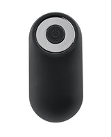 Playboy Pleasure Plug & Play Butt Plug Navy featuring sleek black design with power button.