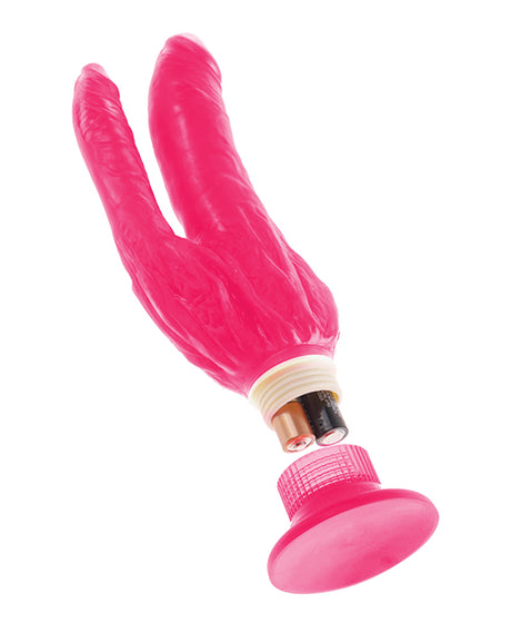 Waterproof Double Penetrator Wall Banger Vibrator Pink - Image 4