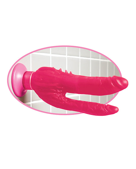 Waterproof Double Penetrator Wall Banger Vibrator Pink - Image 5