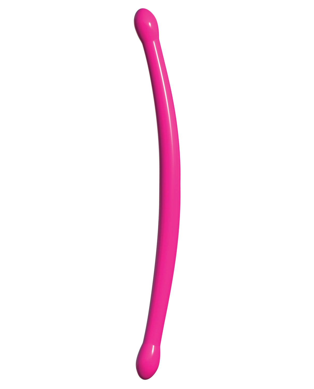Classix 17.25 Inch Double Whammy Double Dong Pink - double-ended dildo for shared and solo pleasure.