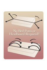 Fetish Fantasy Bed Bindings Restraint Kit design showing no bed posts or headboard required.