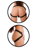 Fetish Fantasy First Timer Strap On Set Red showing adjustable harness with a focus on strap design for enhanced comfort.