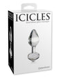 Icicles No 44 Glass Anal Plug Clear
