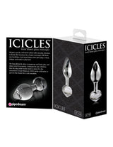 Icicles No 44 Glass Anal Plug Clear - Image 5