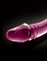 Icicles No 57 Double Glass Dong 9 Inch Pink with sleek design and smooth finish, ideal for delightful exploration.